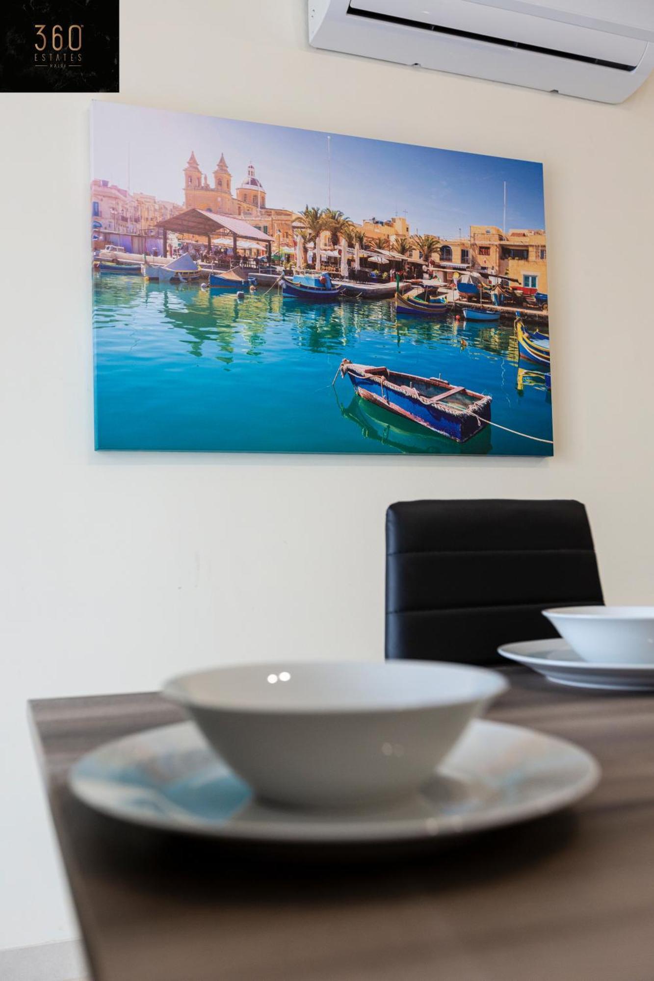 Beautiful 3Br Home With Private Balcony With Wifi & Ac By 360 Estates Marsaxlokk Exterior foto